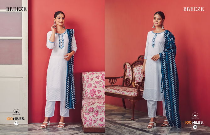 Breeze By 100 Miles 01-04 Readymade Salwar SUits Catalog